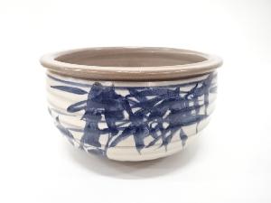 春景造　竹笹図　建水（保護箱付）